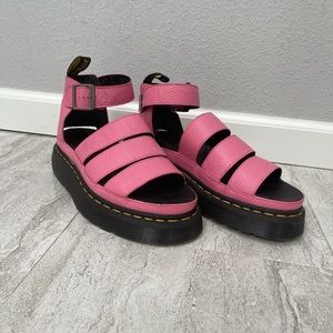Dr. Marten Clarissa II, Pink platform sandals